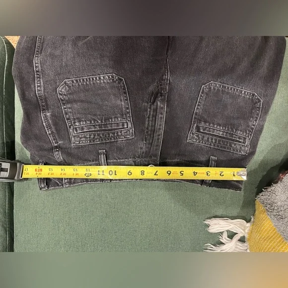 Old Navy High Waisted Baggy Wide Leg Jeans, Size 8P - Picture 7 of 7